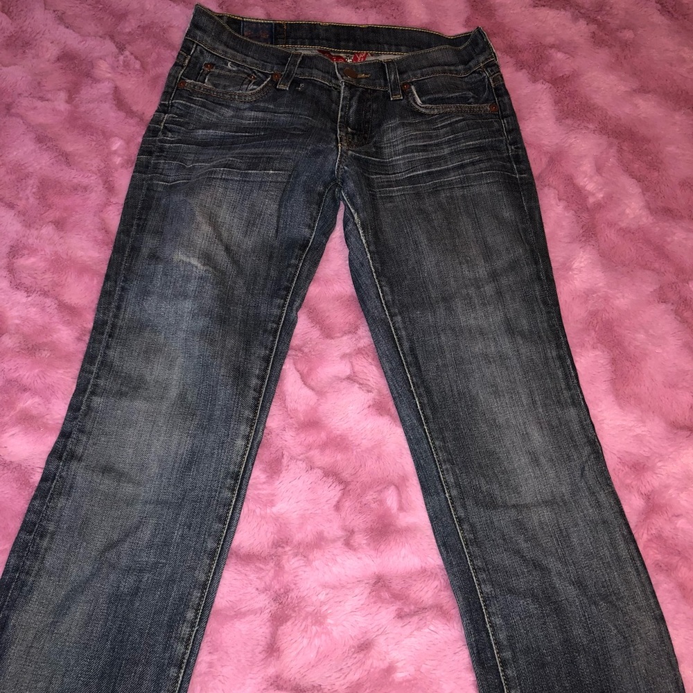 Lightly Distressed Lucky Brand Jeans - Picture 2 of 5
